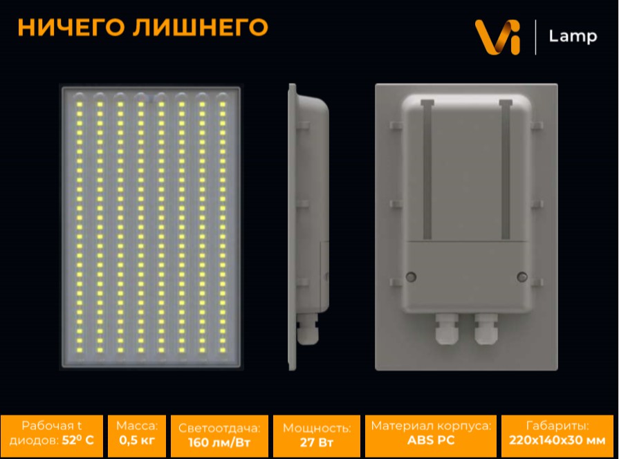 «ВИЛЕД» представил на ПМГФ-2018 новейшую разработку — светодиодные системы Vi-Lamp