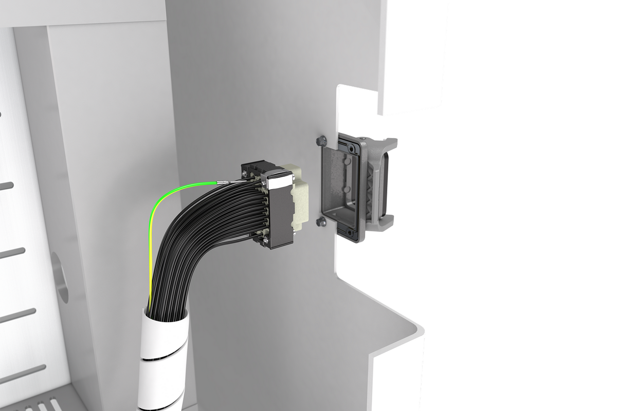 В “Triple D” доступно до 107 контактов для передачи сигналов или электропитания.